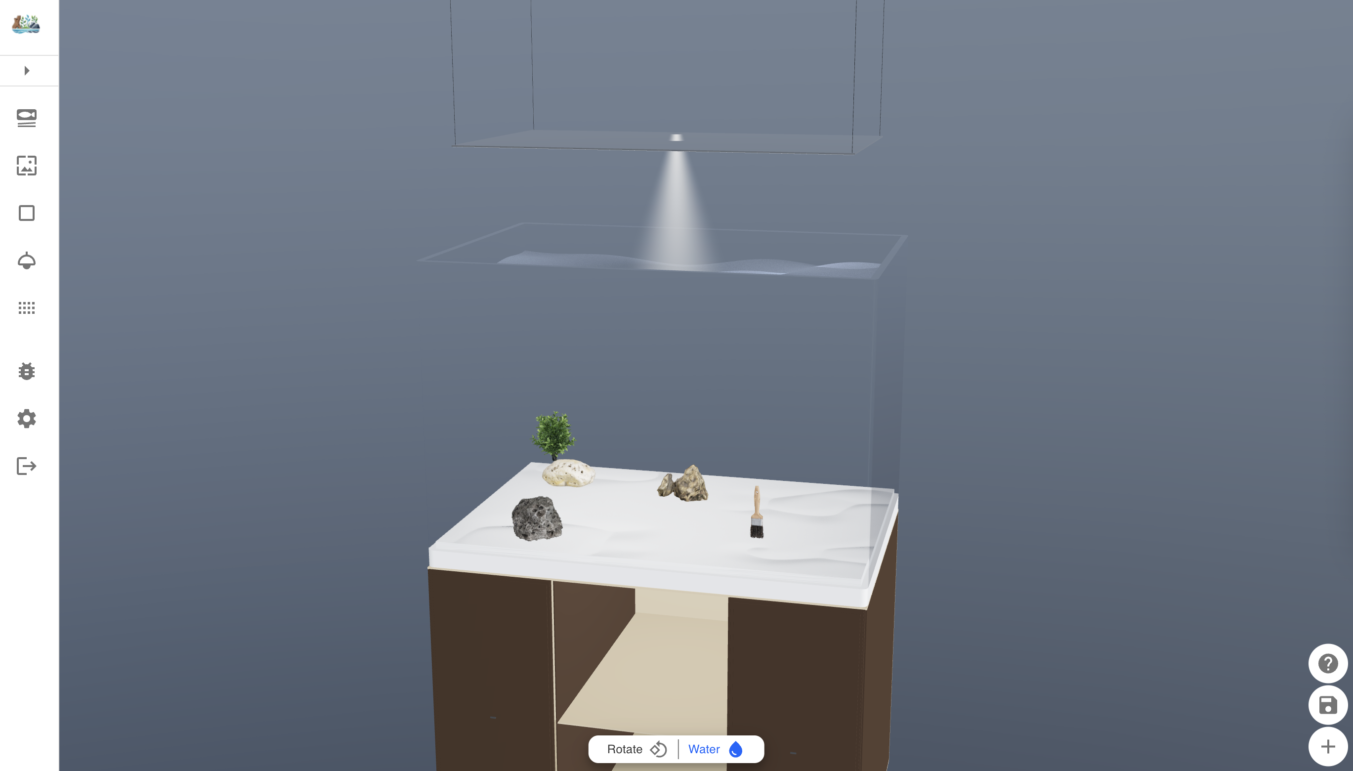 aquarium designer brush opened